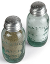 Mason Jar Salt or Pepper Shaker Silver Top